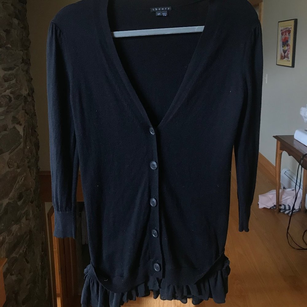 Theory Black Cardigan